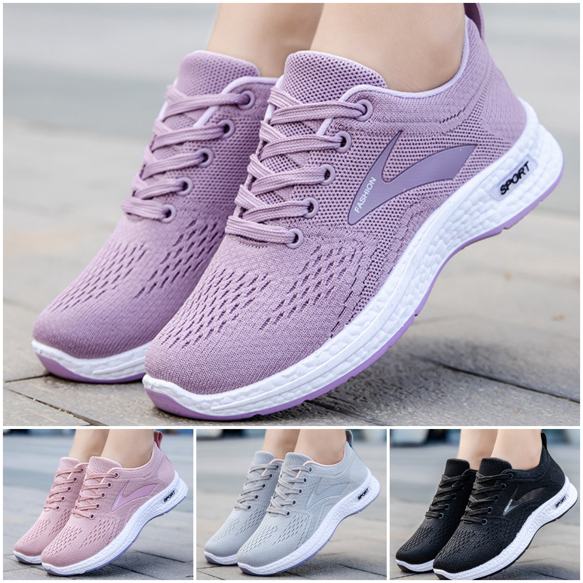 【30%OFF】👟【36-41】Удобни, дишащи, неплъзгащи се спортни обувки с меки подметки