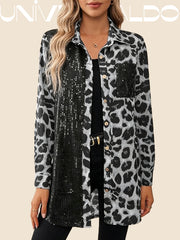 Блуза с Леопардов Принт, Ламарина и Копчета