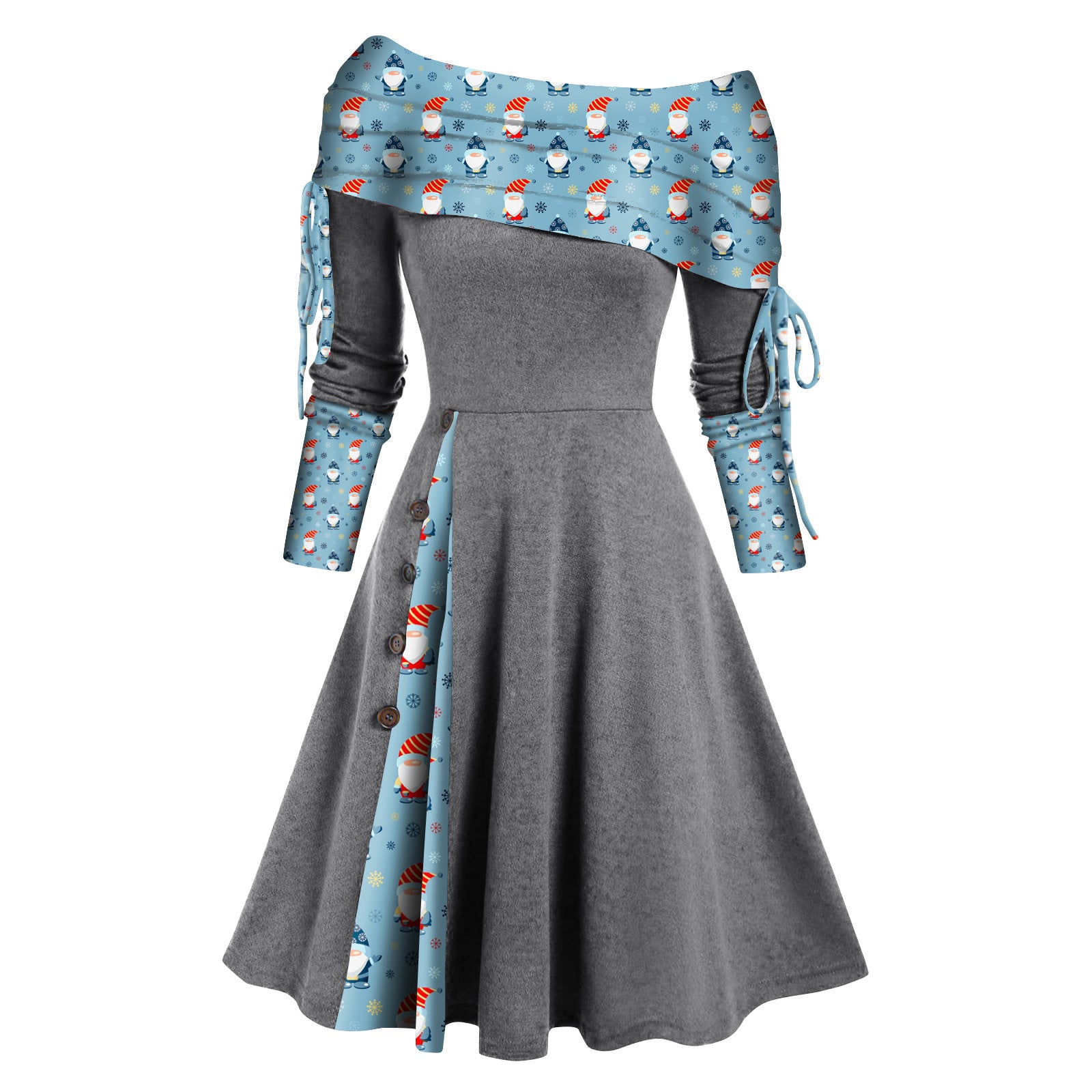 🎅Специална коледна оферта🎄Нова модна рокля с дълъг ръкав