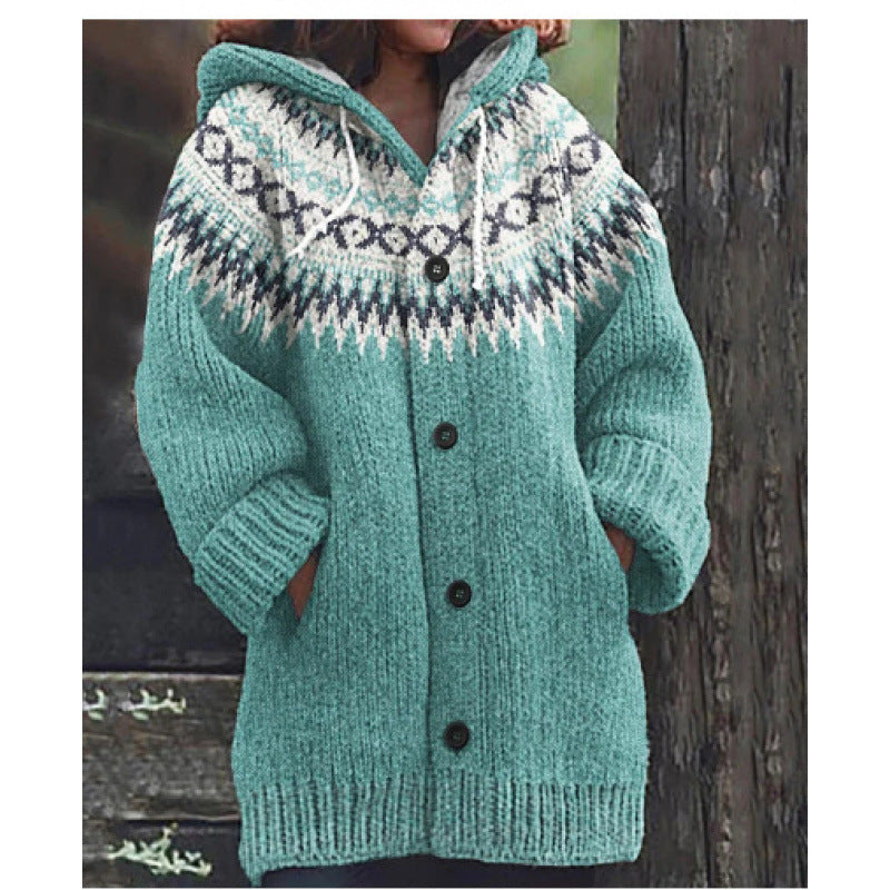 ⛄【S-5XL】✨Ново елегантно ретро яке с качулка за есен и зима