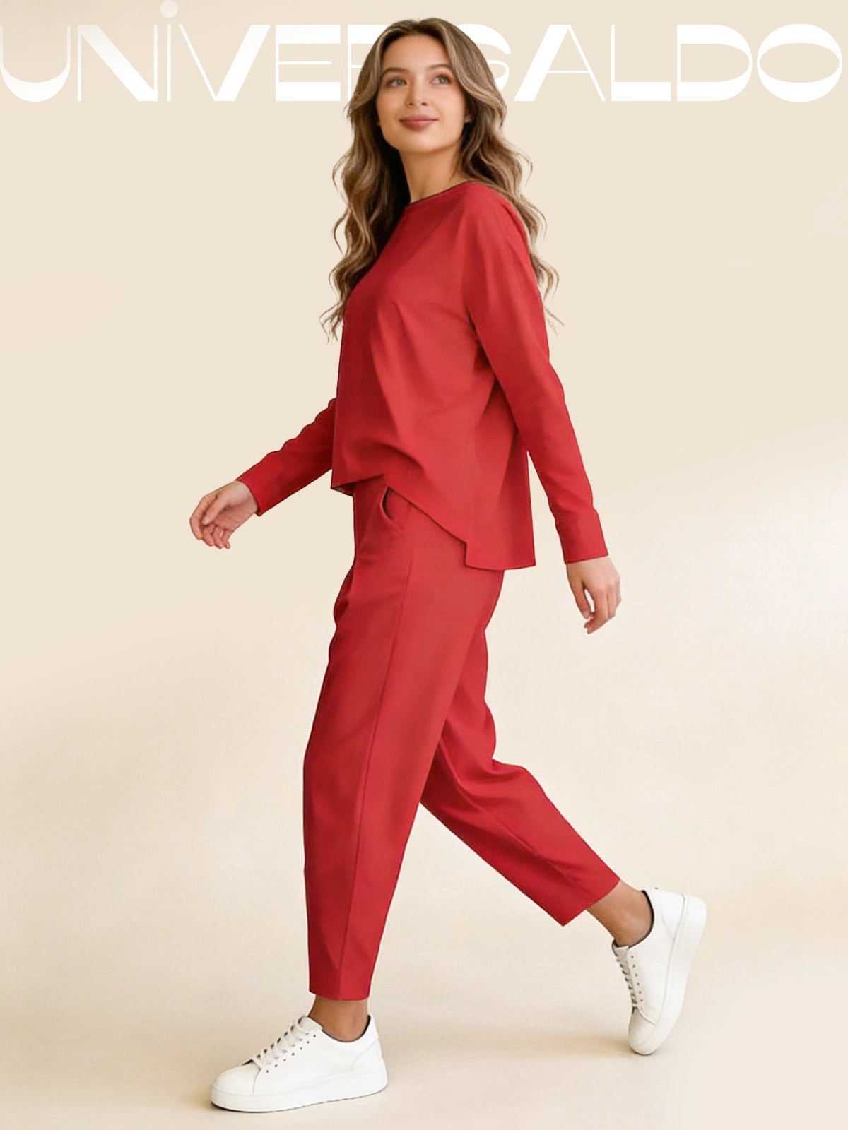 2-Части Комплект: Суитшърт с Кръгла Яка + Панталони Хараре