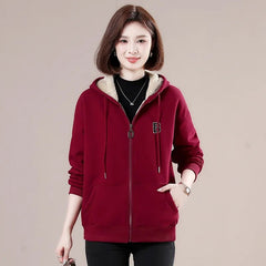 ❄️🧣Есенно-зимно топло палто с качулка и полар, подплатено с полар.