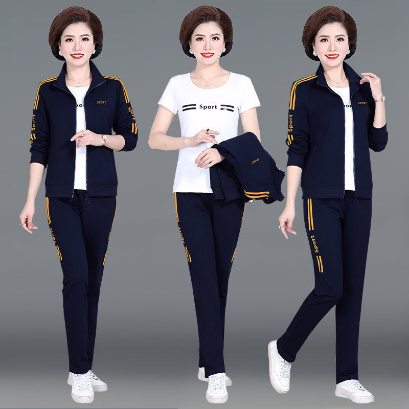 🔥【Яке + Панталон】💕Нов ежедневен спортен комплект от три части