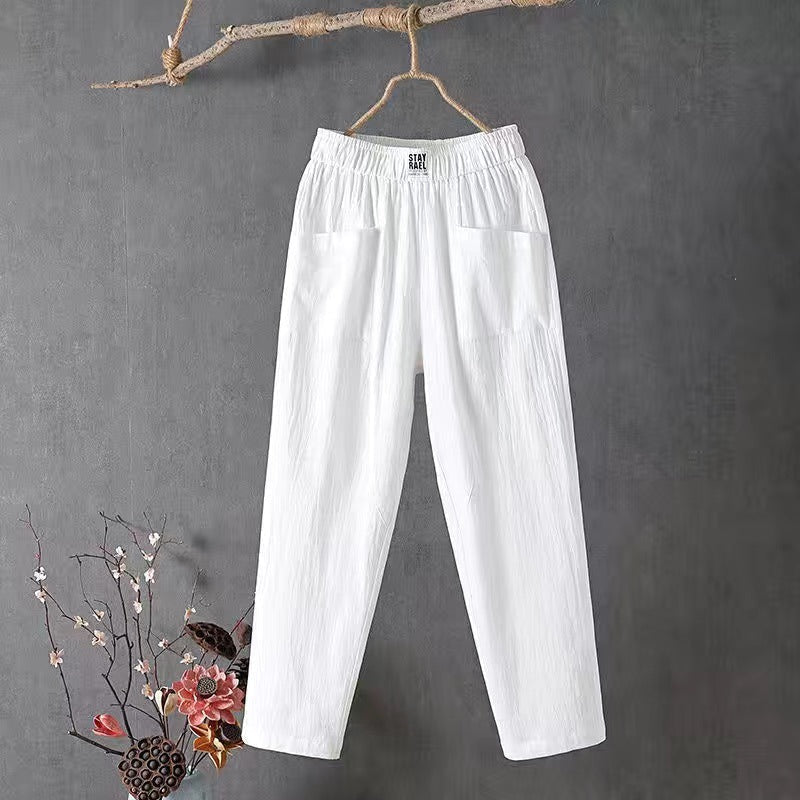 🔥【M-4XL】👖👖2025 Дамски широки панталони Удобни ежедневни панталони