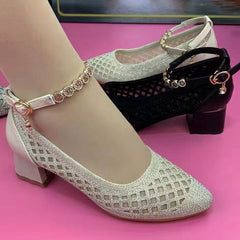 【горещи продажби】нови модни ретро сандали на клин с катарама с голям размер