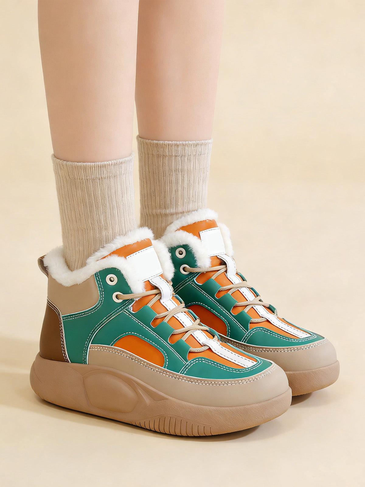 Високи Топли Обувки с Анти-Прихлъзгаща Подметка за Големи Размери