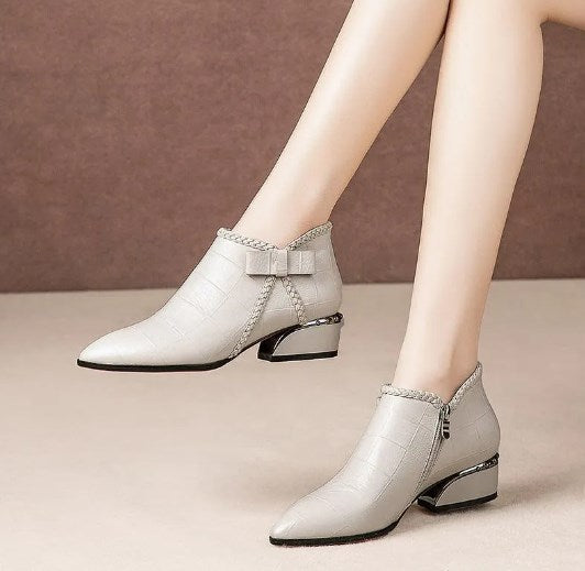 ✨Специална зимна оферта🔥Зимни вълнени ботуши със страничен цип - топли и удобни