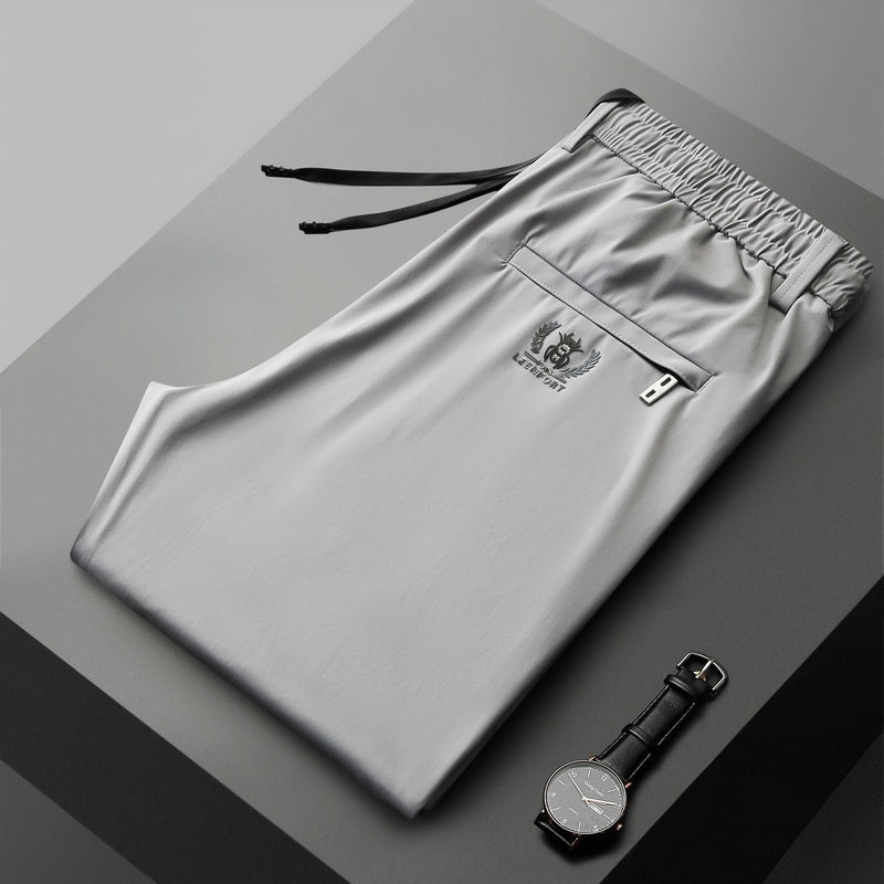 【40-115kg】🔥【горещи продажби】Нови еластични панталони от ледена коприна