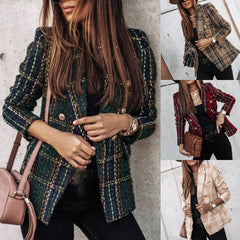 【30%OFF】【S-3XL】Костюм с дълъг ръкав и двойни гърди с щампа