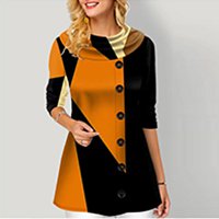 🔥Топъл, удобен, ежедневен дамски топ с щампа, изработен от чист памук за Коледа