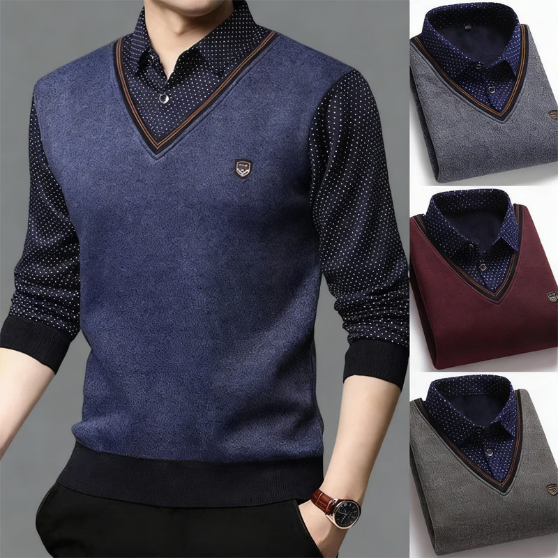 【M-4XL】Мъжко трикотажно трико, подплатено и удебелено за топлина.