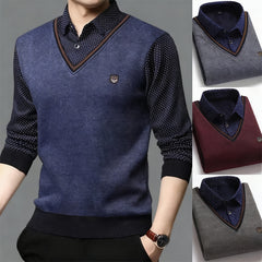 【M-4XL】Мъжко трикотажно трико, подплатено и удебелено за топлина.