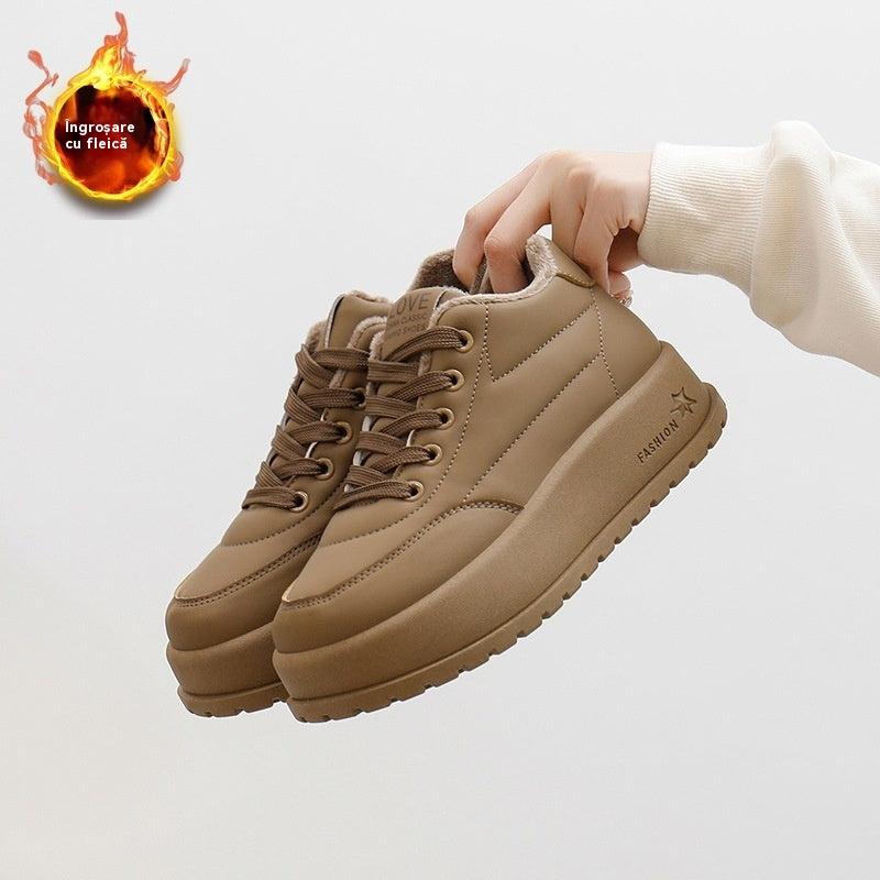 【35-40】Дамски удобни обувки с подплата за комфорт и топлина.