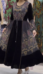 【❤️‍🔥45% ОТСТЪПКА】🔥🥰 Нова есенно/зимна дантелена кадифена рокля