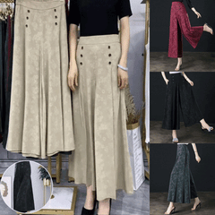 👖【M-5XL】Нови ежедневни панталони с висока талия и широки крачоли от 2025 г.