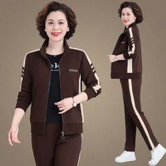 🔥【M-5XL】【Яке + Панталон】😍 Нов есенен ежедневен спортен комплект, голям размер