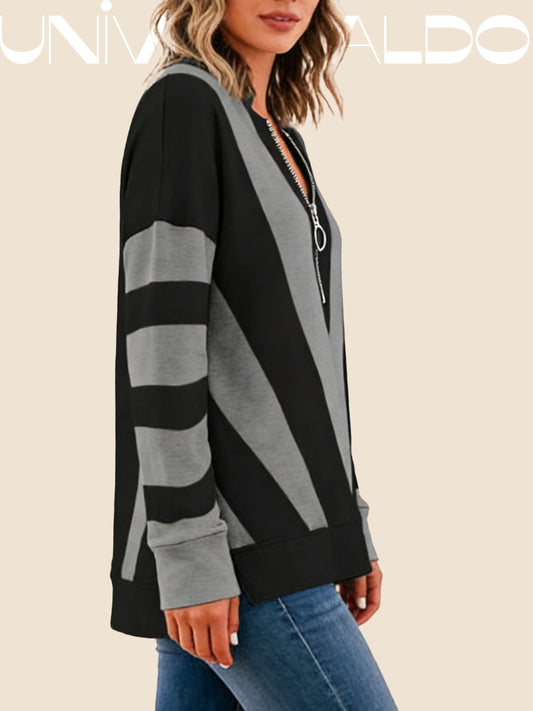 Есенен Суитшърт с V-Яка, Молния и Принт