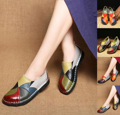 50% ОТСТЪПКА🔥Дамски обувки в етнически стил с цветни блокове и меки подметки