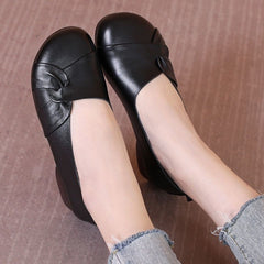 50% ОТСТЪПКА【35-40】Дамски винтидж обувки от мека кравешка кожа, удобни и ежедневни