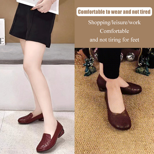 （35-40）Модерни дамски обувки от естествена кожа, леки, нехлъзгащи се