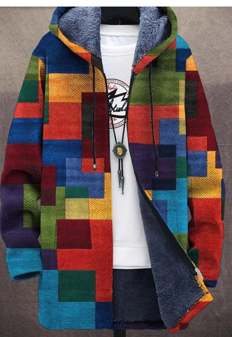 【S-4XL】Мъжко ежедневно топло есенно-зимно яке от дебела вълна и кадифе за по-големи размери