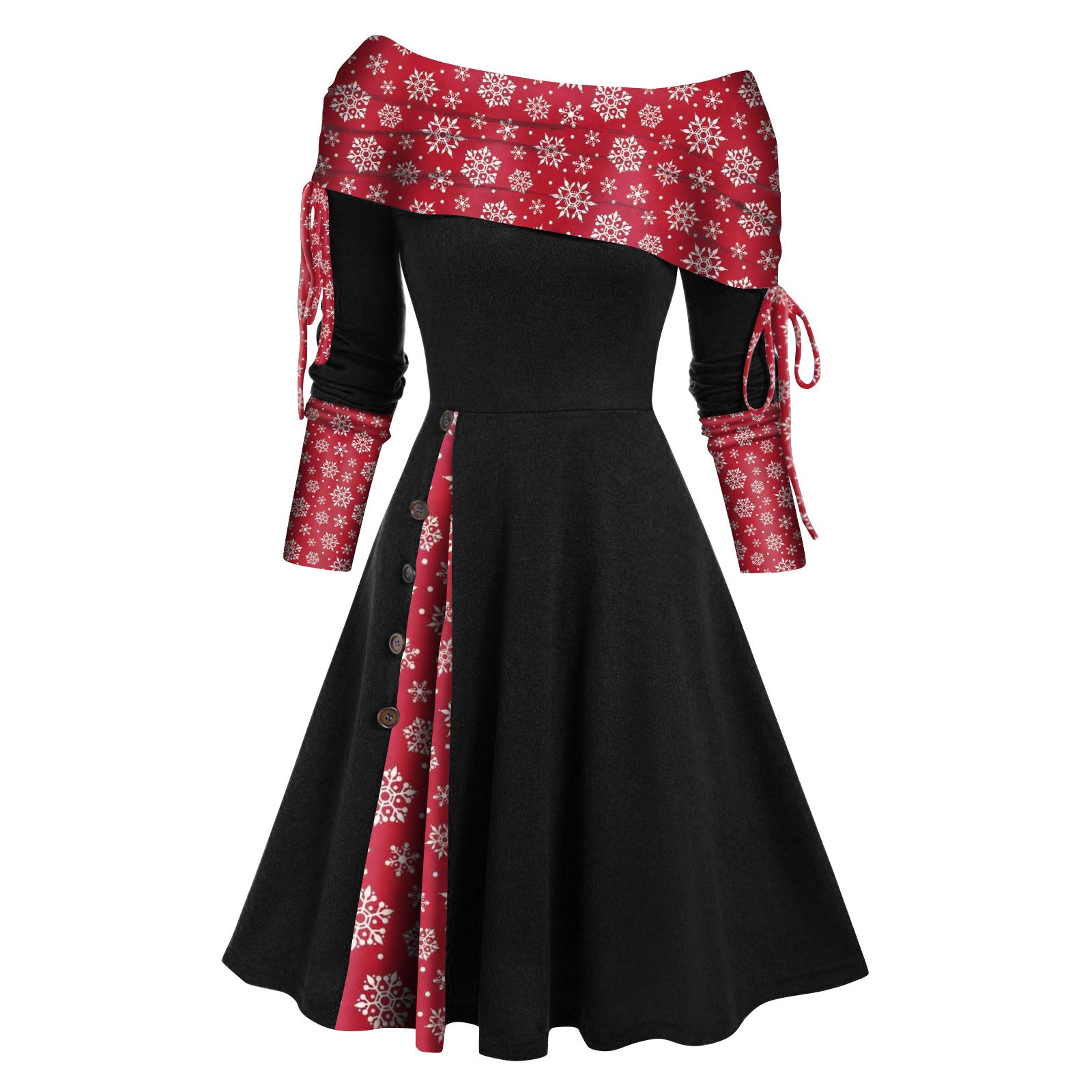 🎅Специална коледна оферта🎄Нова модна рокля с дълъг ръкав