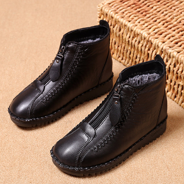 🔥Дамски зимни ботуши с мека подметка и цип, стилни и удобни.