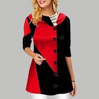 🔥Топъл, удобен, ежедневен дамски топ с щампа, изработен от чист памук за Коледа