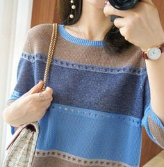 【S-3XL】Нови модни продукти] Ажурен плетен пуловер, без мъх, без избледняване.