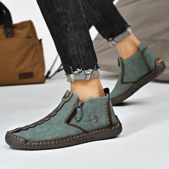 🥾Ръчно изработени мъжки ботуши Martin от естествена кожа с подплата и пух