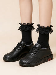 Топли Памучни Обувки с Дебела и Мека Подметка за Устойчивост