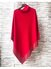 Висококачествен вълнен плетен шал с диаманти