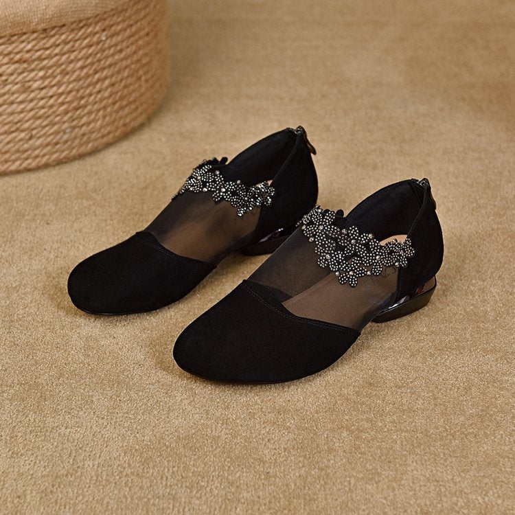 🔥【35-41】🏆✨Нови кухи мрежести токчета с мека подметка за жени