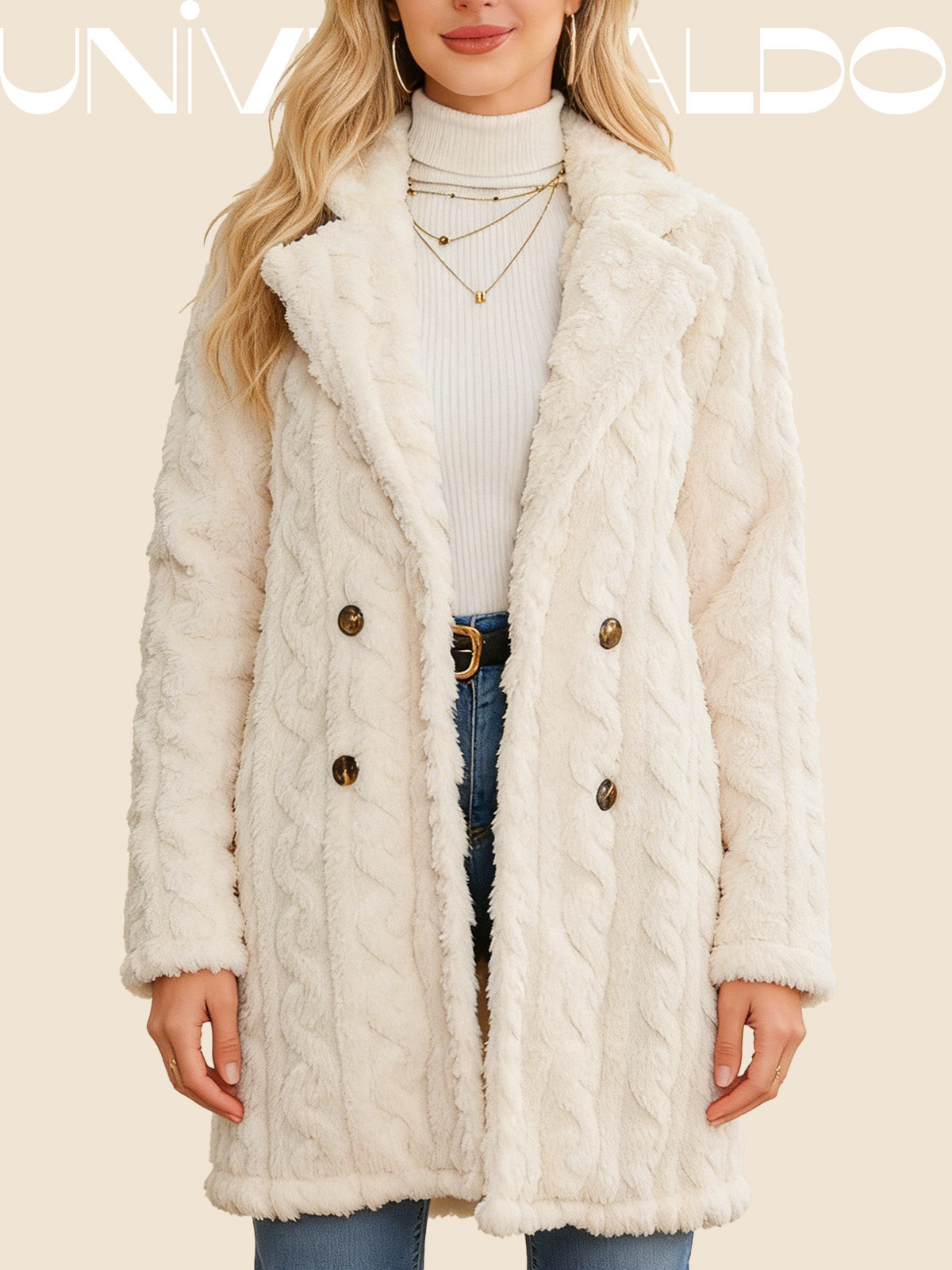 Яке с Отложна Яка, Двойни Копчета и Кашмирена Повърхност