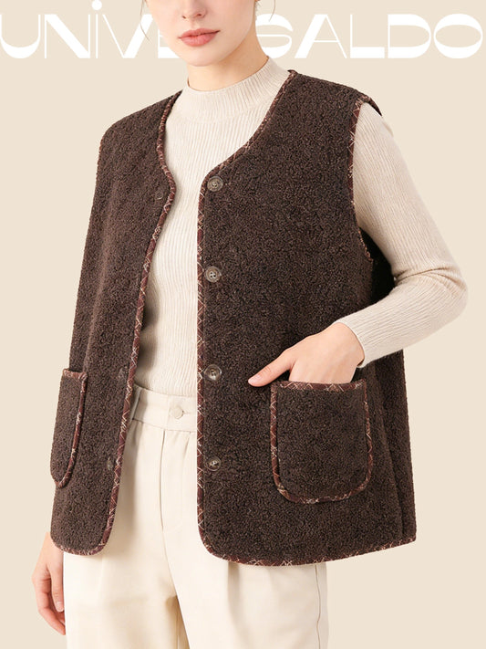 Дамска Топла Жилетка с Кашмирени Гранули и Подплата