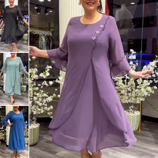 【S-5XL】 ❤️🔥2025 Нови висококачествени шифонени рокли