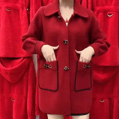 【M-6XL】☃️Нов есенно-зимен голям пуловер яке