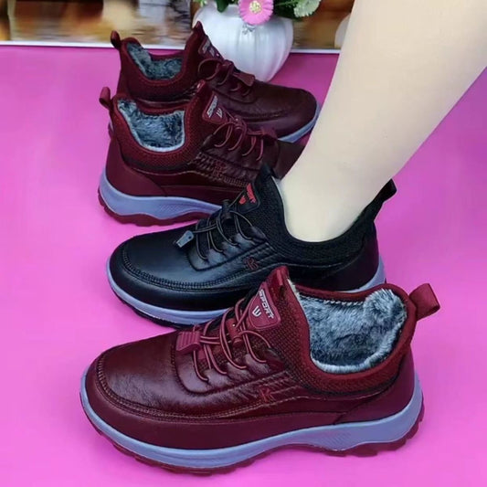 🌈⛄【50% ОТСТЪПКА】Нови дамски есенно-зимни спортни обувки с мека подметка и удобна естествена кожа