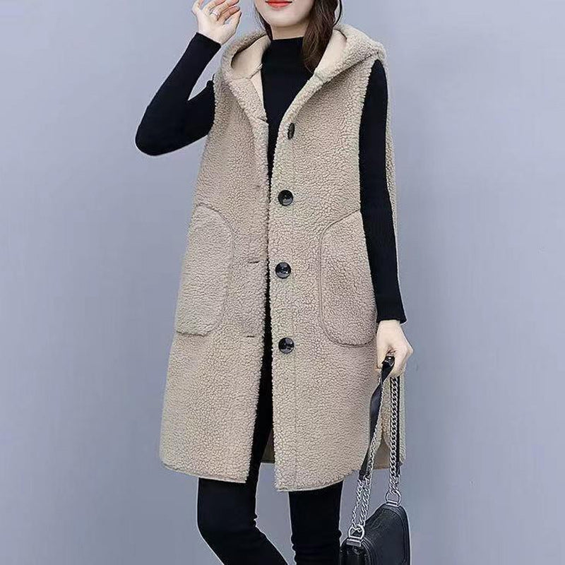 ⛄Ново зимно постъпление❄ Вълнено яке с качулка, средна дължина