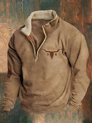 👕【50% ОТСТЪПКА】【S-4XL】Есенно-зимна модна мъжка топла блуза с дълъг ръкав и 3D принт