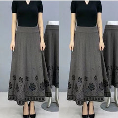 🌸🌸【S-5XL】Есенна и зимна удебелена вълнена пола