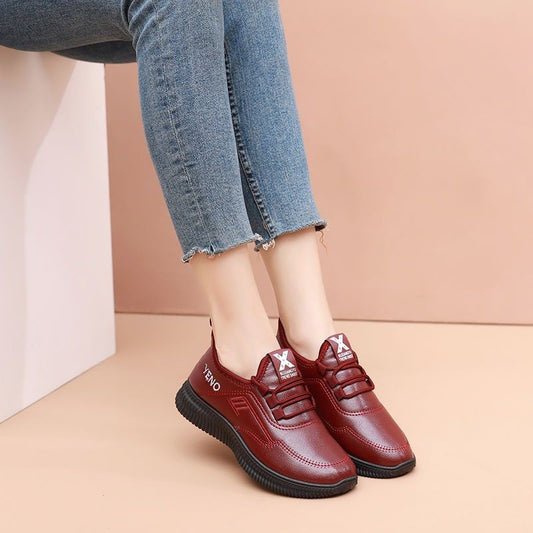 👞 Водоустойчиви кожени обувки с мека подметка и анти-плъзгащо покритие за майки