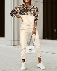 🔥Удобен и дишащ стилен комплект от две части с щампа