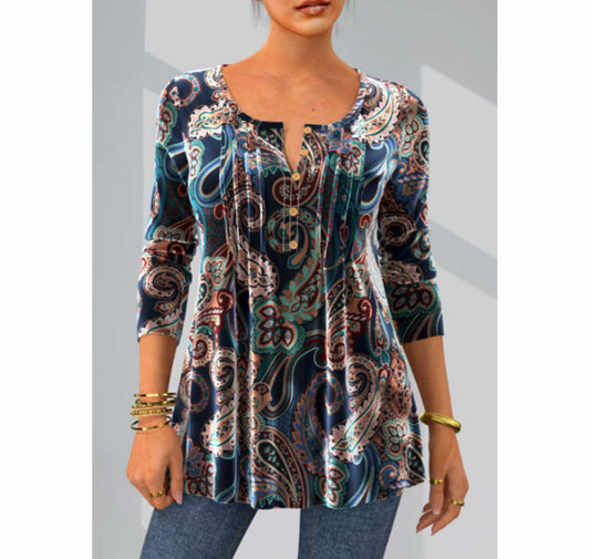 ✨【S-3XL】Ново пристигане с дълъг ръкав и обло деколте