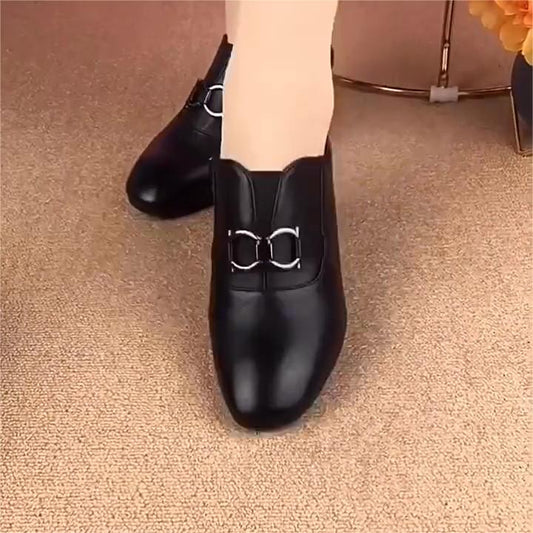 【горещи продажби】Нови дамски ретро модни кожени обувки