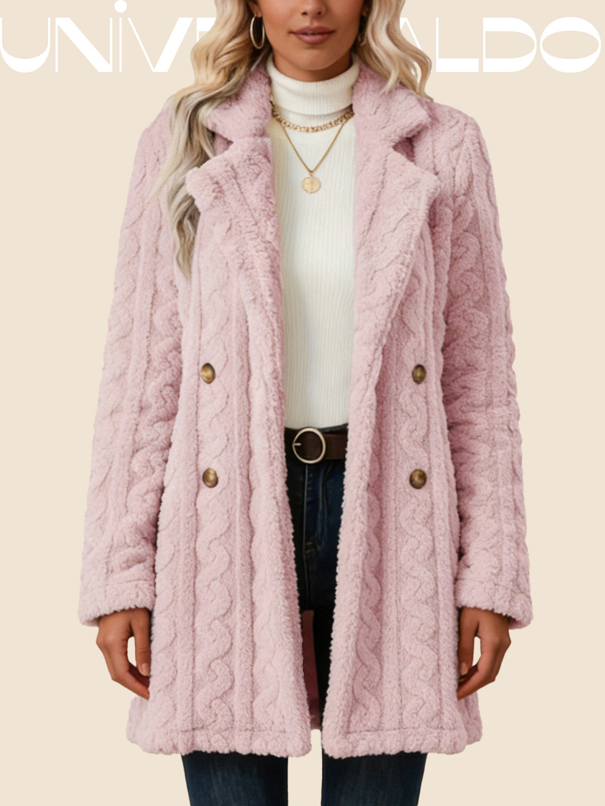 Яке с Отложна Яка, Двойни Копчета и Кашмирена Повърхност