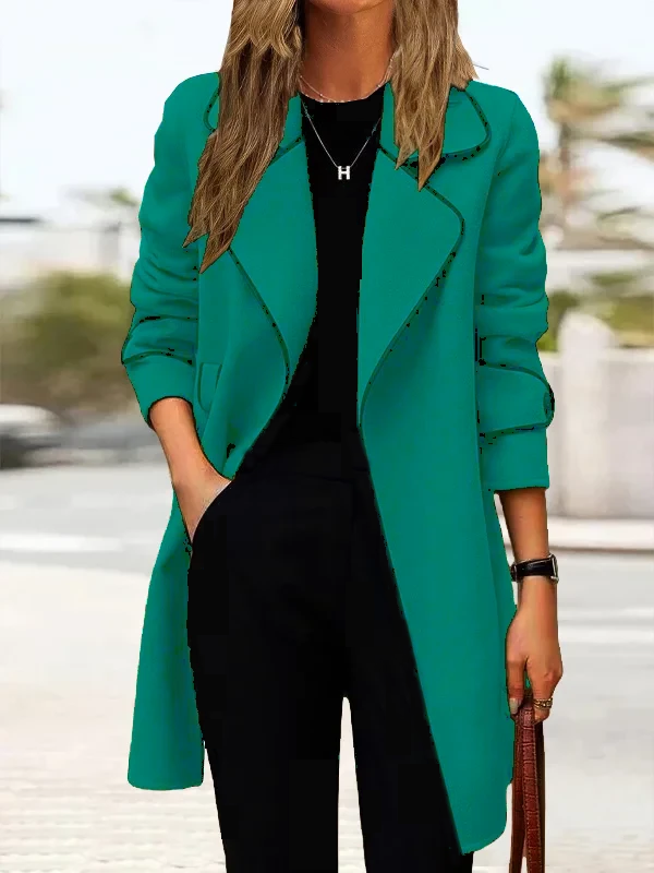 Дамско двулицево кашмирено палто