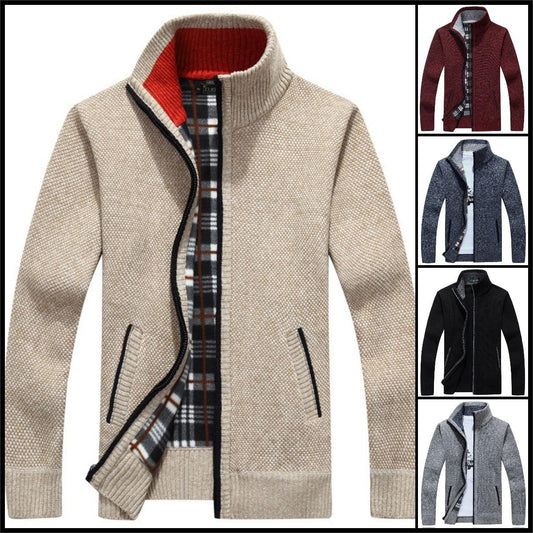 🧥Ново мъжко свободно вълнено палто