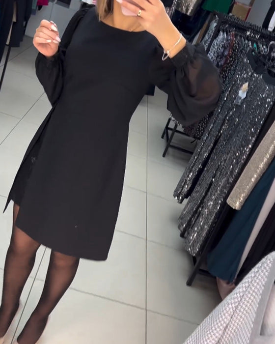 💟【S-5XL】Нови винтидж рокли от две части с обло деколте и изкуствена талия от 2025 г